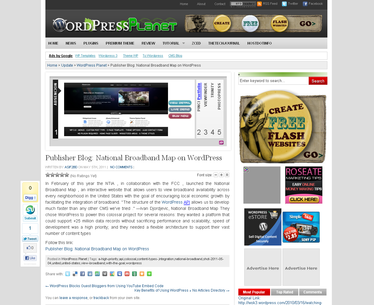06 wordpress planet award/mention